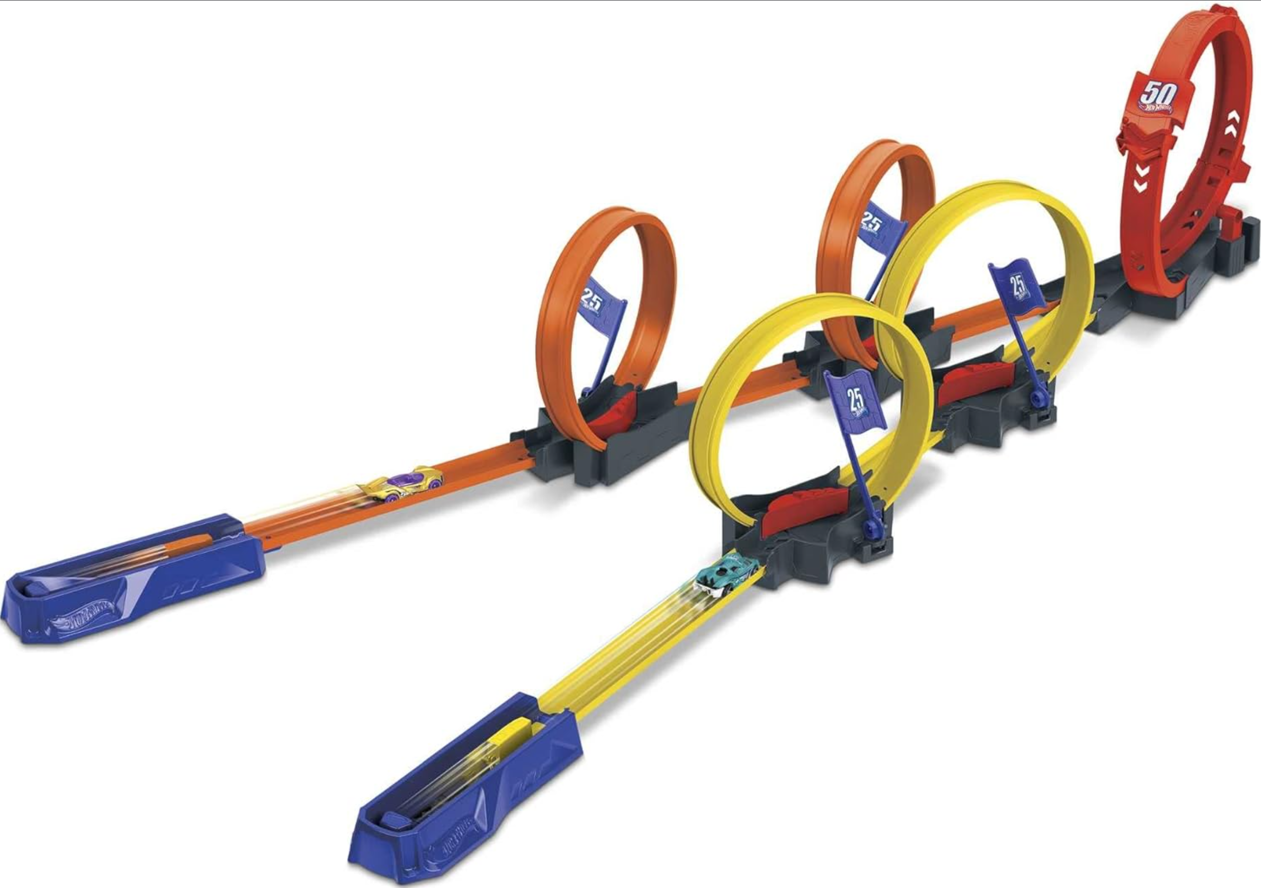 Hot Wheels Track Builder Multi Loop Raceoff Hdr83