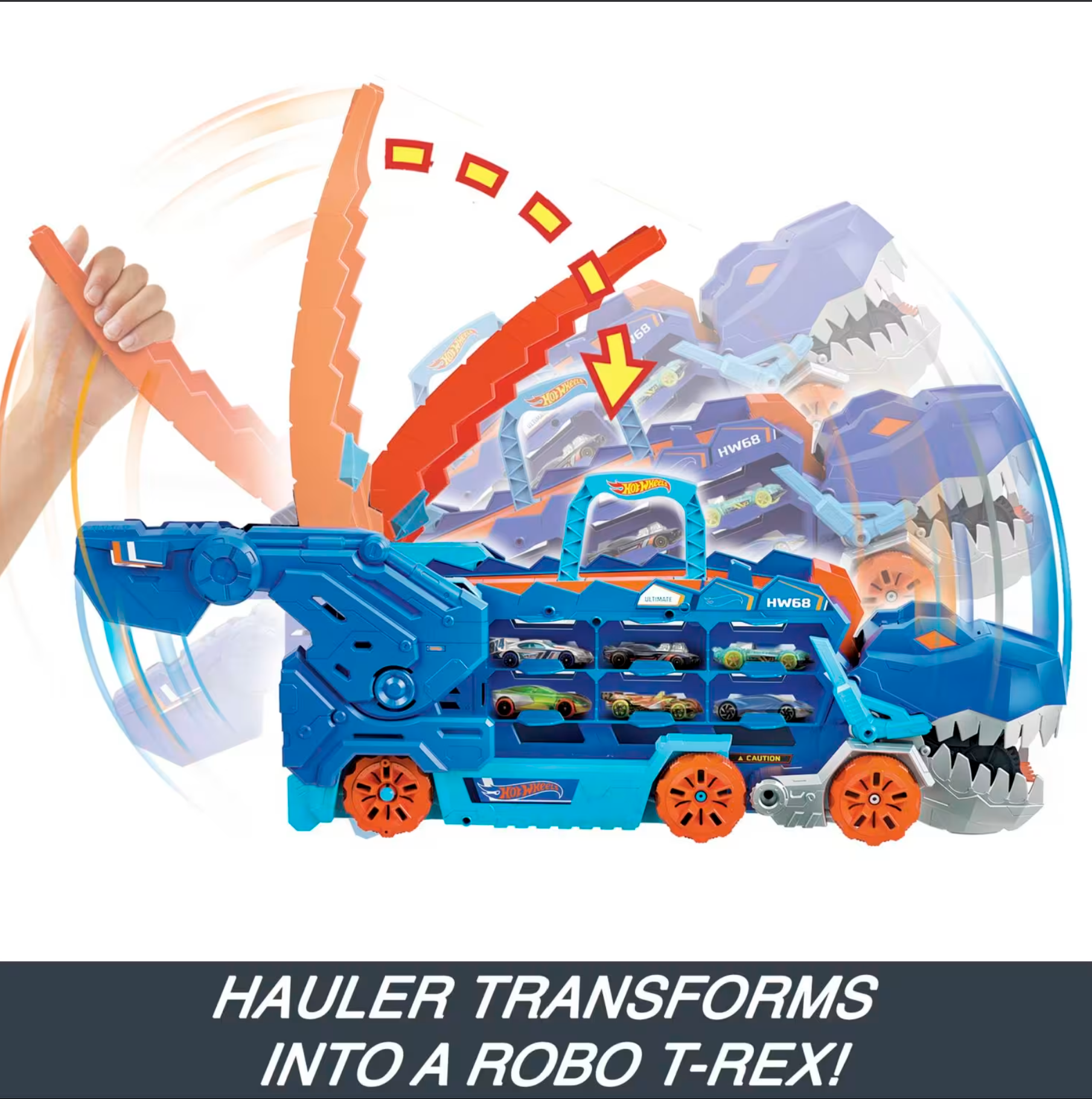Hot Wheels Ultimate T-Rex Transporter Hng50