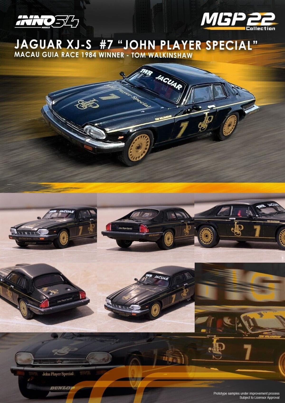 İNNO64 Jaguar XJ-S #7 John Player Special Macau Guia Race 1984 Winner Tom Walkinshaw