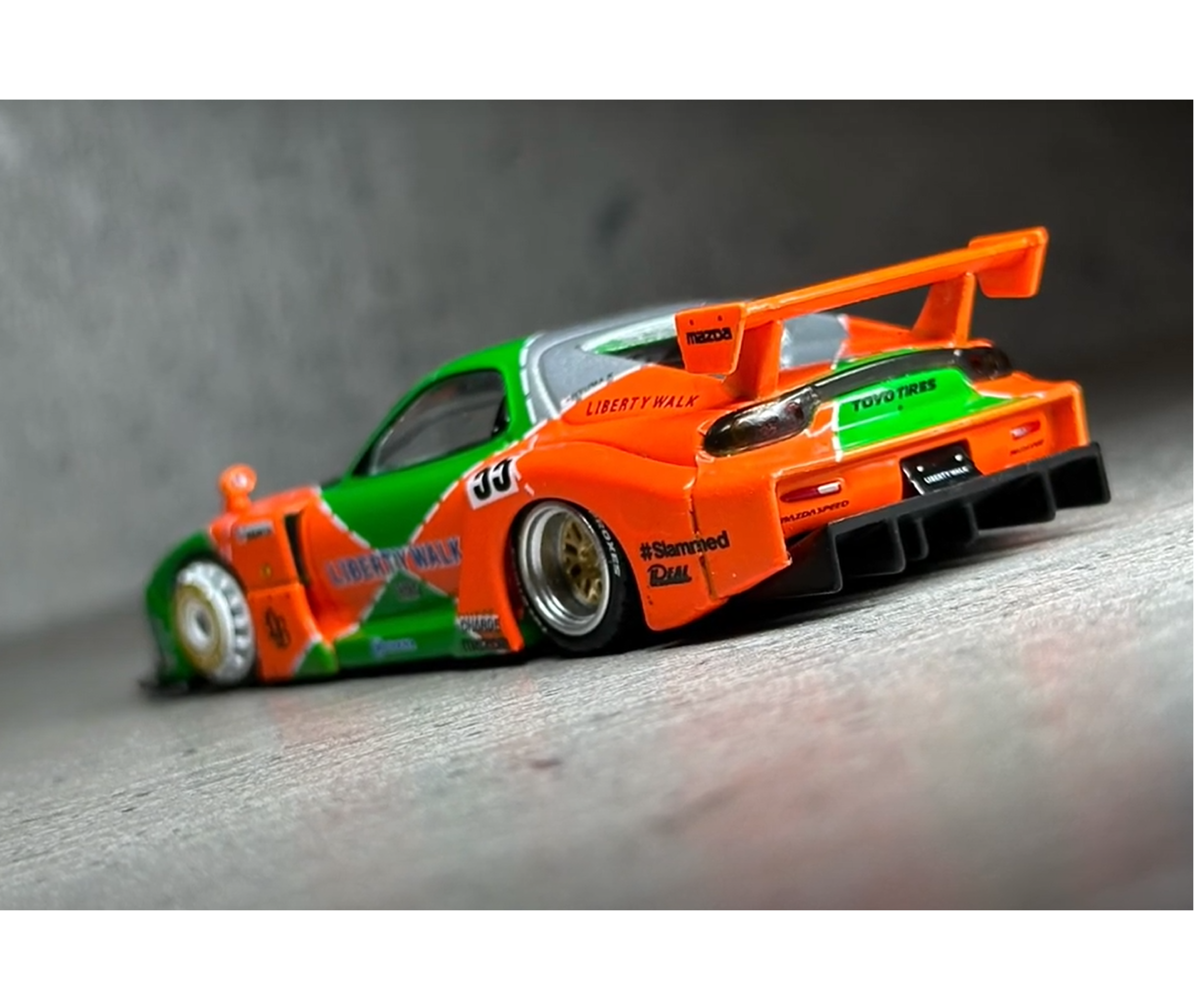 İNNO64 Mazda LBWK RX7 FD3S LB-Super Silhouette Orange