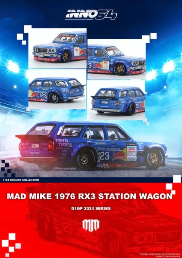 İNNO64 Mazda Mad Mike 1976 RX3 Station Wagon D1GP 2024 Series