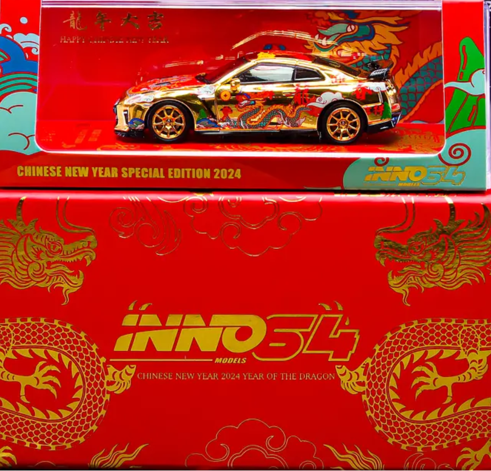 İNNO64 Nissan GT-R R35 Year of Dragon 2024 Chinese New Year Special Edition