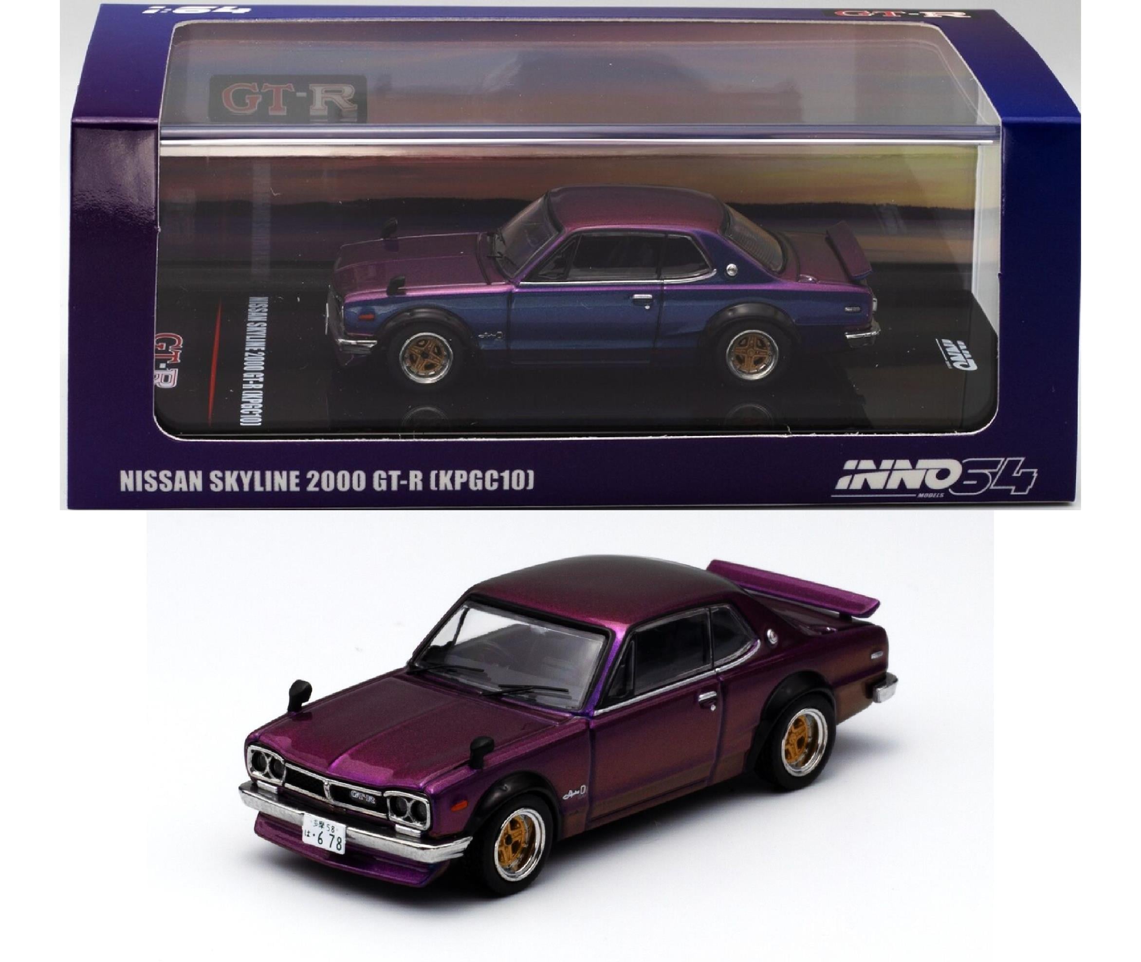 İNNO64 Nissan Skyline 2000 GT-R KPGC10 Midnight Purple II
