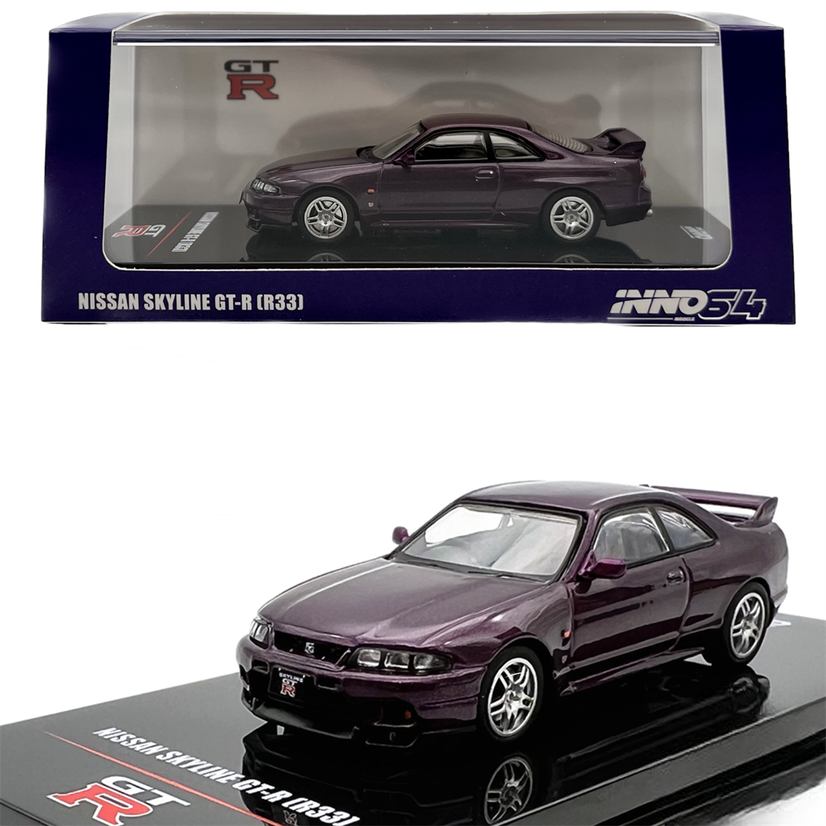 İNNO64 Nissan Skyline GT-R R33 Mor