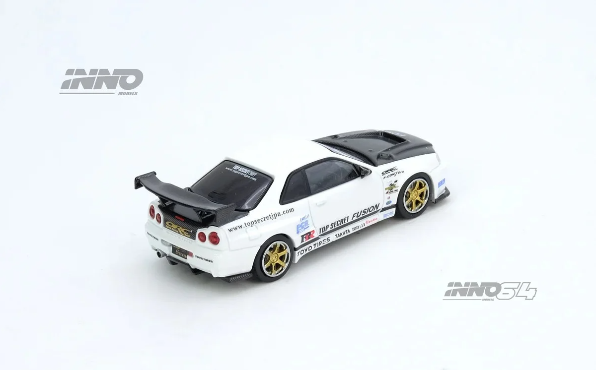 İNNO64 Nissan Skyline R34 GT-R Top Secret White