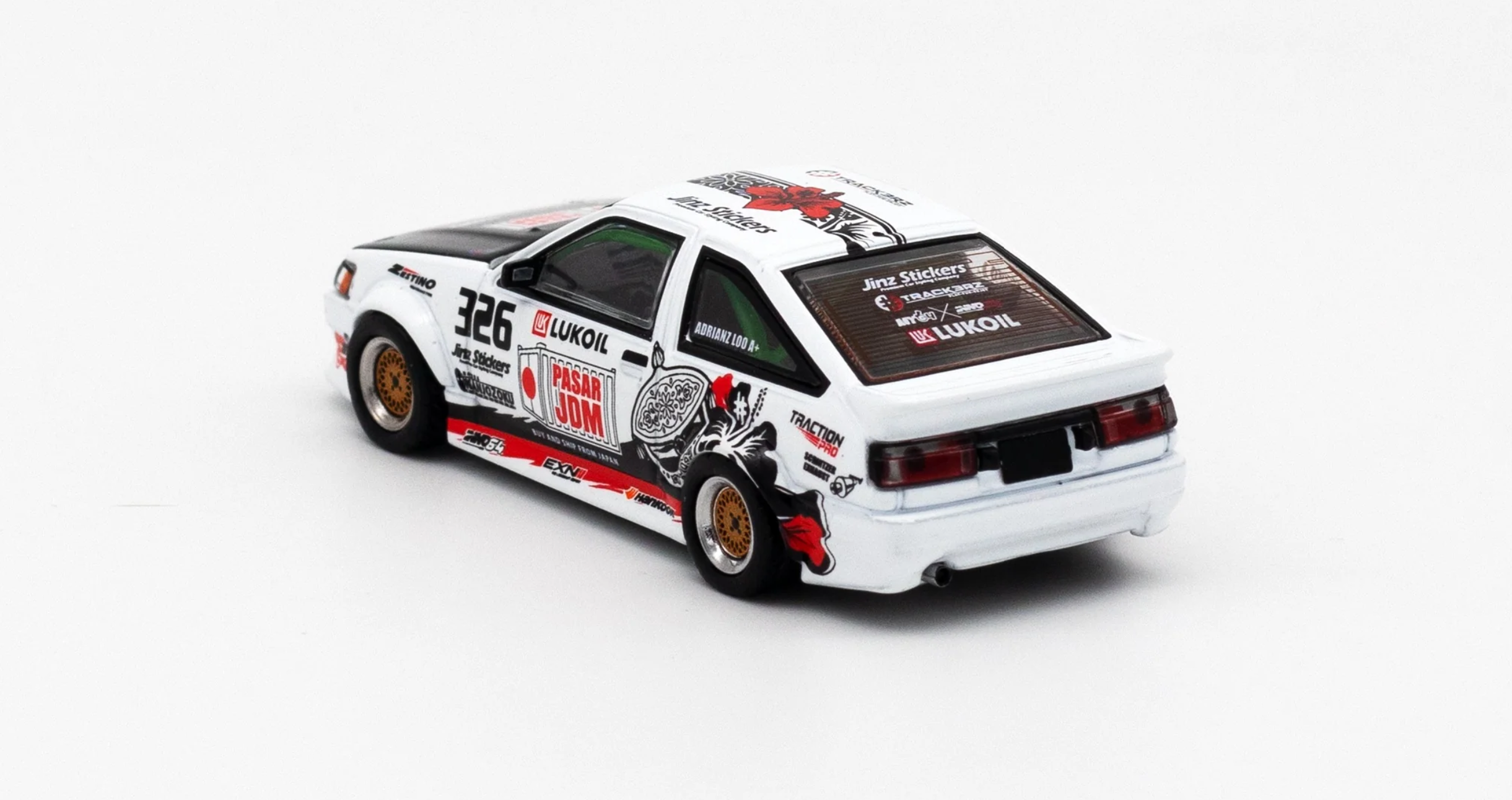 İNNO64 Toyota Corolla AE86 Levin + Mitsubishi Lancer Evolution III Trackerz Racing Box Set Collection