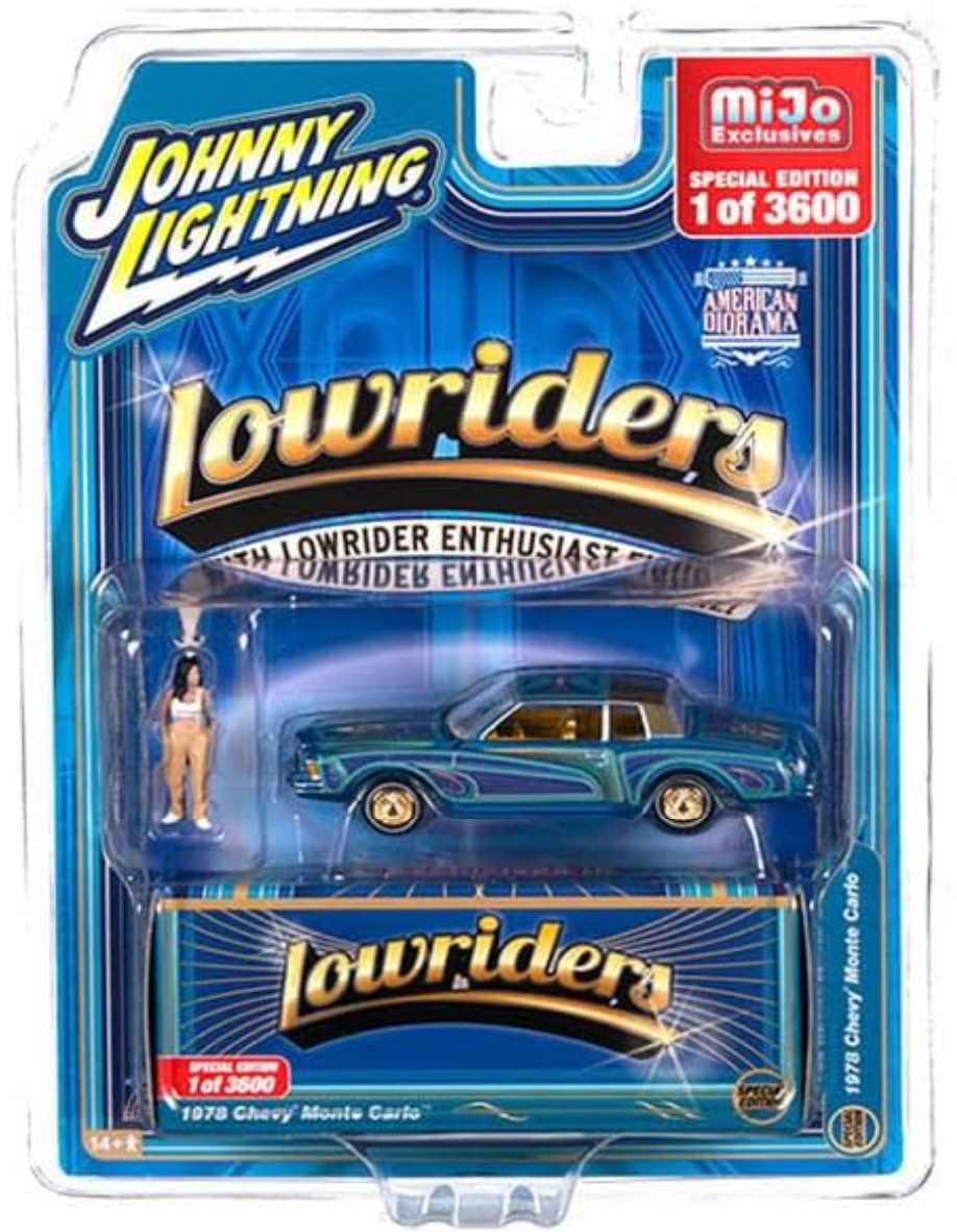 Johnny Lightning 1978 Chevy Monte Carlo with Figure