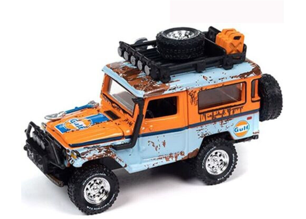Johnny Lightning Mijo EMS Exclusive 1980 Toyota Land Cruiser Gulf  Rusty