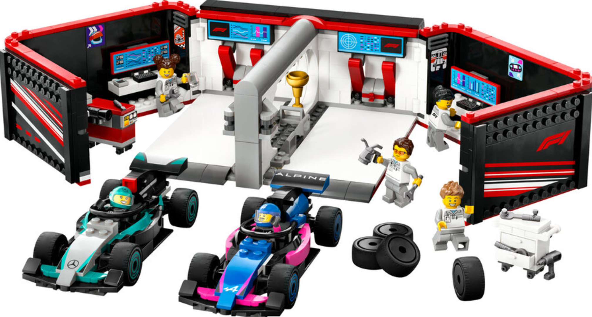 LEGO® City F1® Garajı ve Mercedes-AMG ve Alpine Arabaları 60444