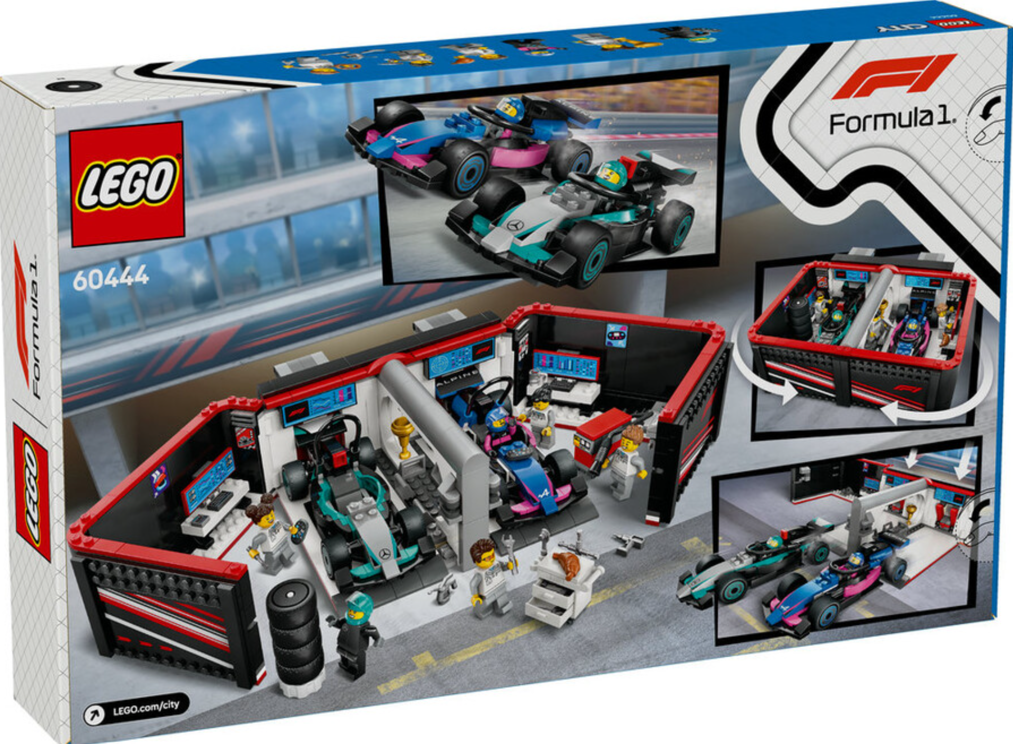 LEGO® City F1® Garajı ve Mercedes-AMG ve Alpine Arabaları 60444