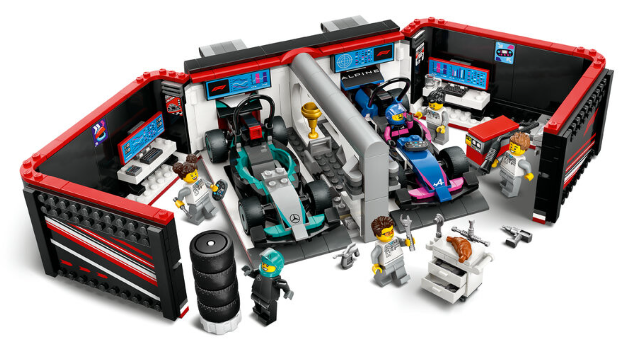 LEGO® City F1® Garajı ve Mercedes-AMG ve Alpine Arabaları 60444