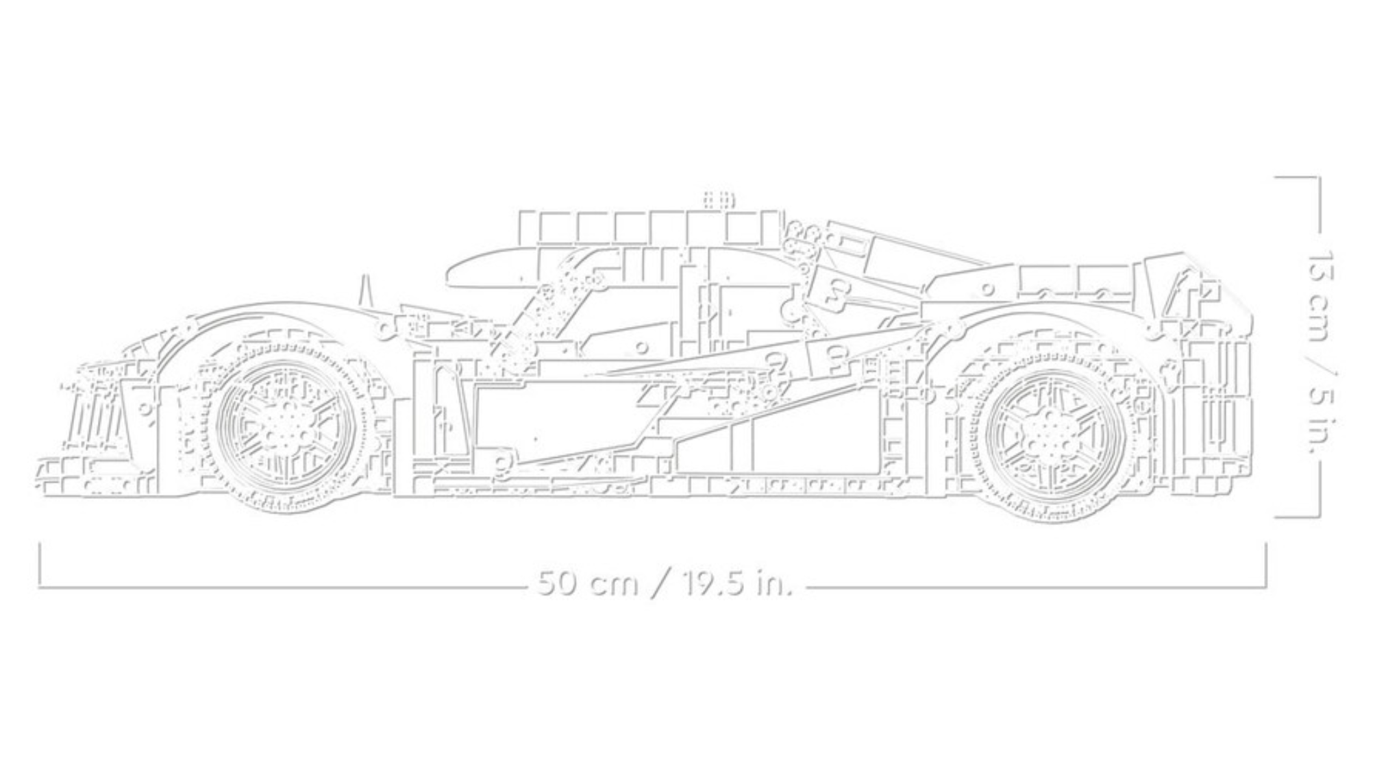 LEGO® Technic PEUGEOT 9X8 24H Le Mans Hybrid Hypercar 42156