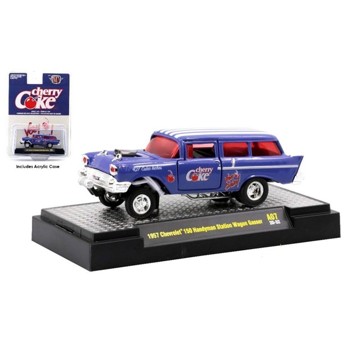M2 Machines 1957 Chevrolet 150 Handyman Station Wagon Gasser Chery Coke 