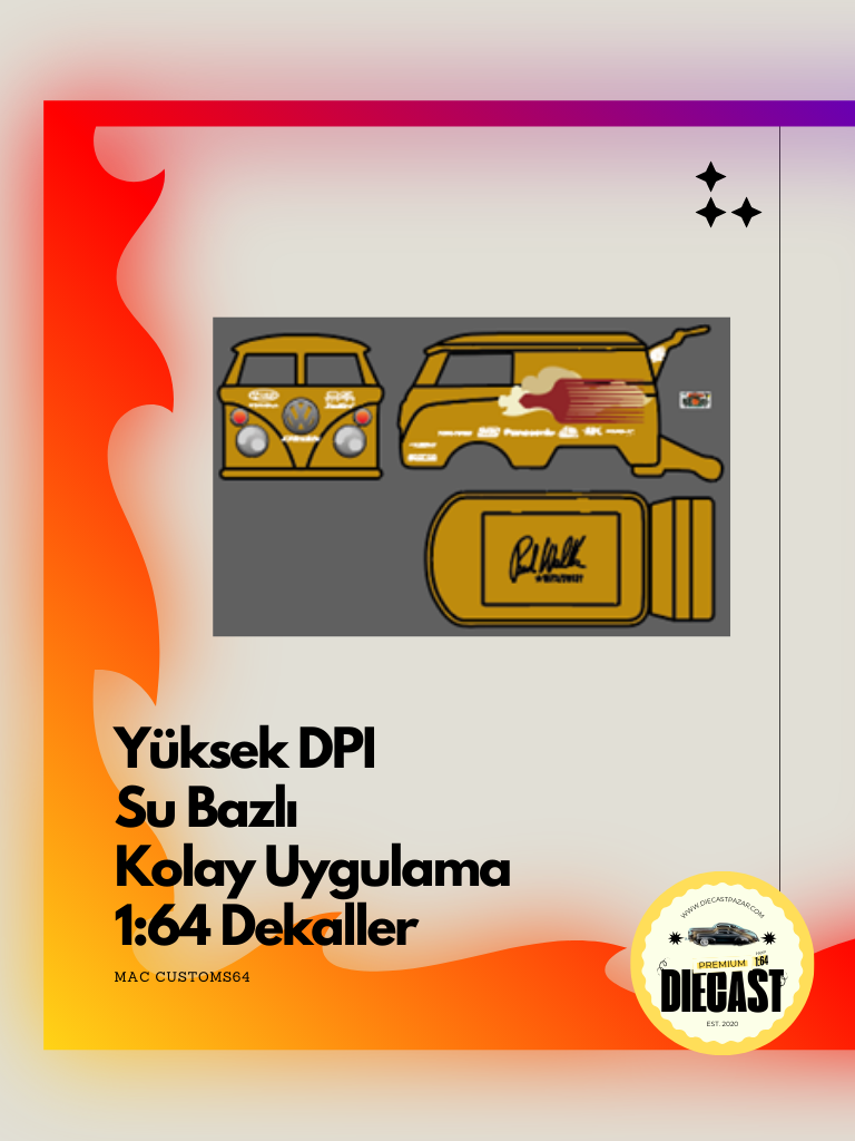 Mac Su Bazlı Dekal JACK SUPRA VW