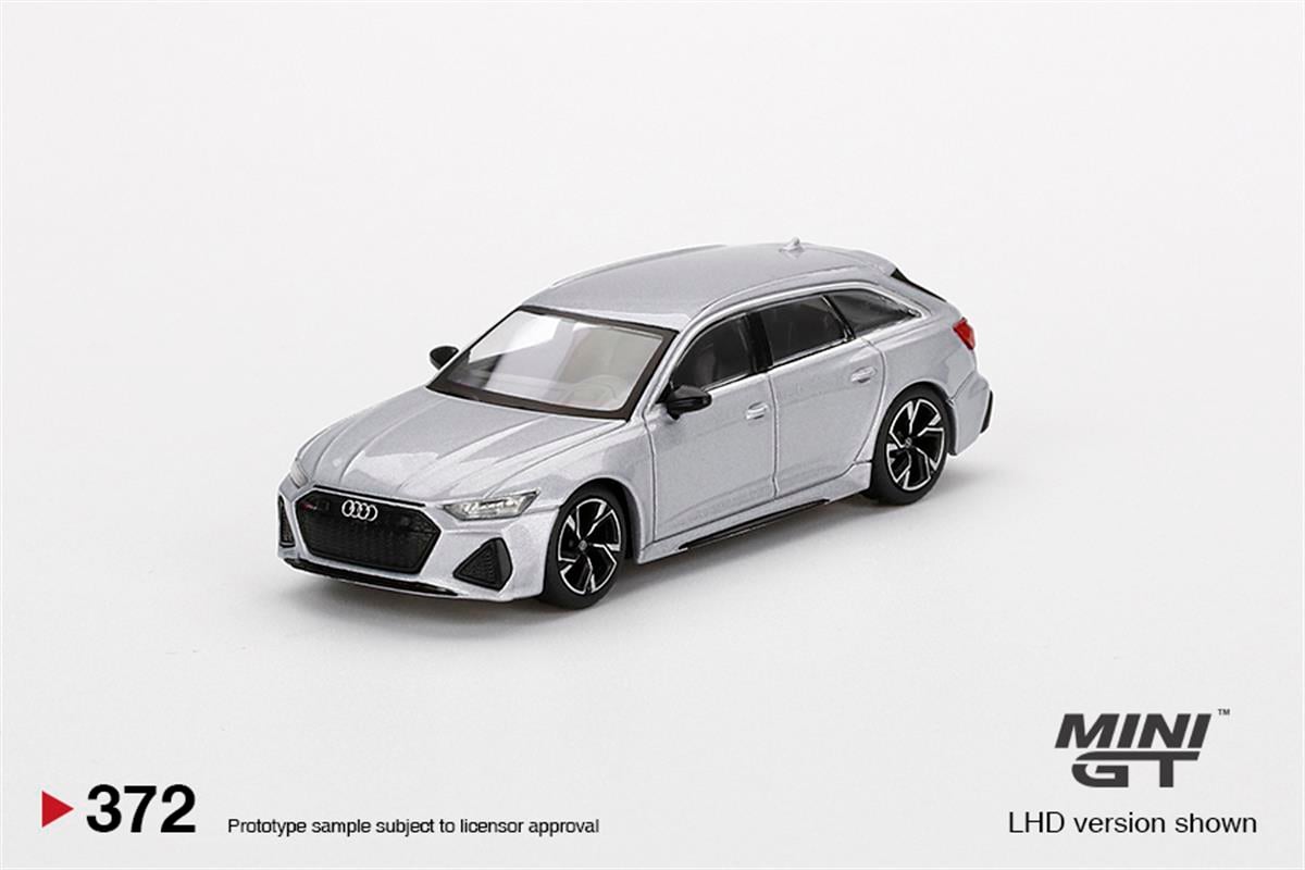 MINI GT Audi RS 6 Avant 4台セット Mini GT Audi RS 6 Avant Carbon Black Edition Florett Silver
