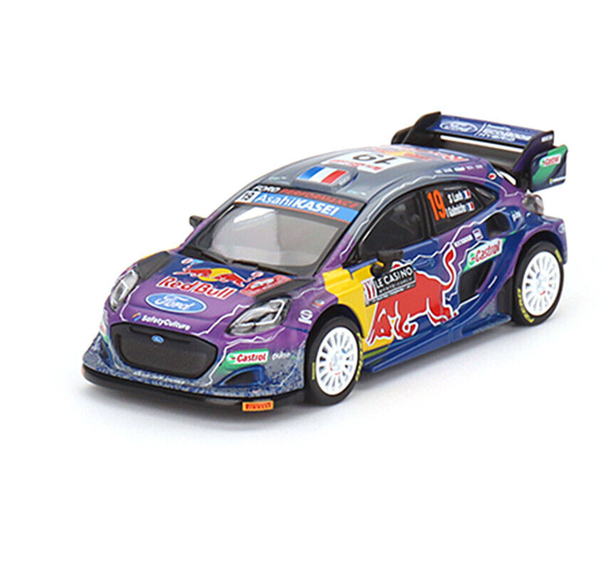 Mini GT Ford Puma Rally1 #19 M-Sport Ford WRT 2022 Rally MonteCarlo Winner LHD