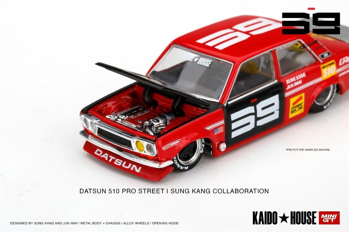 Mini GT Kaido House Datsun Datsun Pro Street SK510 Red
