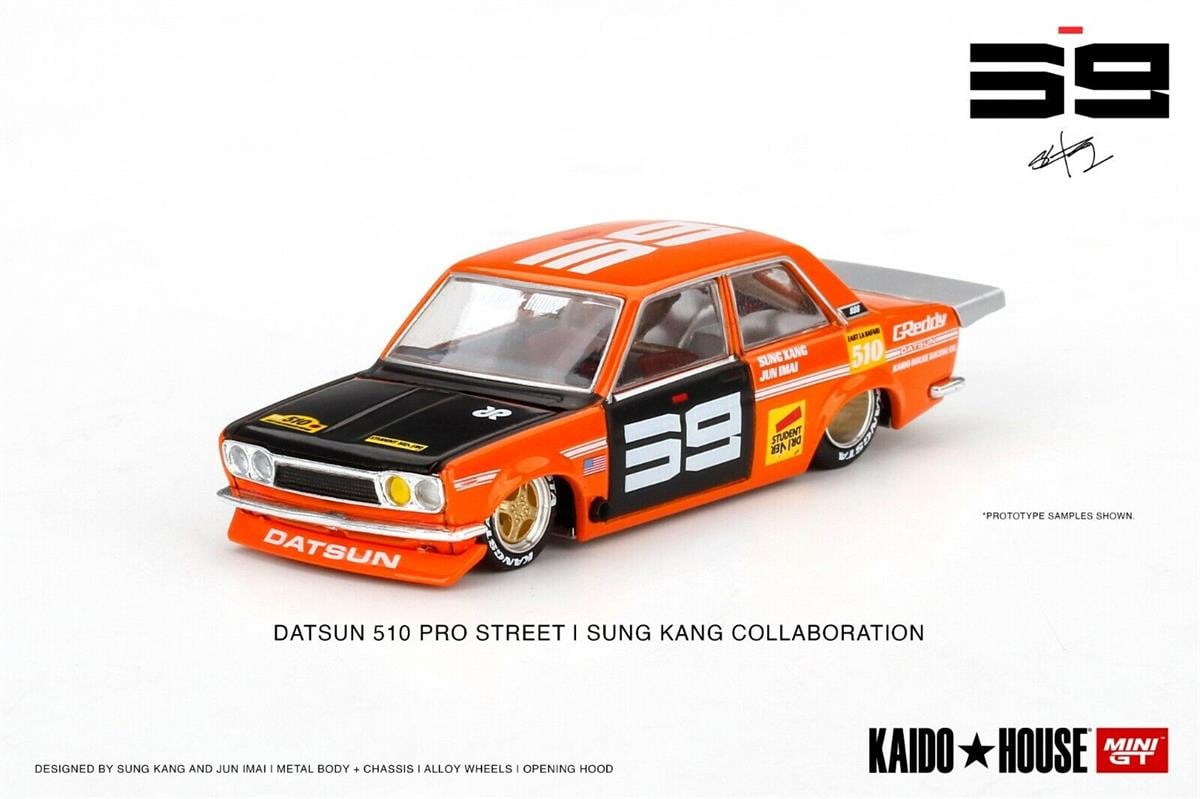 Mini GT Kaido House Datsun Datsun Pro Street SK510 Orange