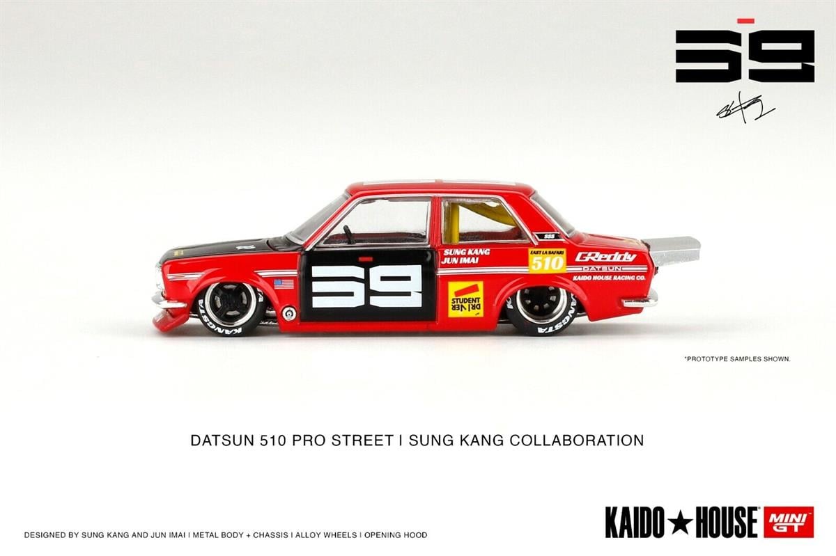 Mini GT Kaido House Datsun Datsun Pro Street SK510 Red