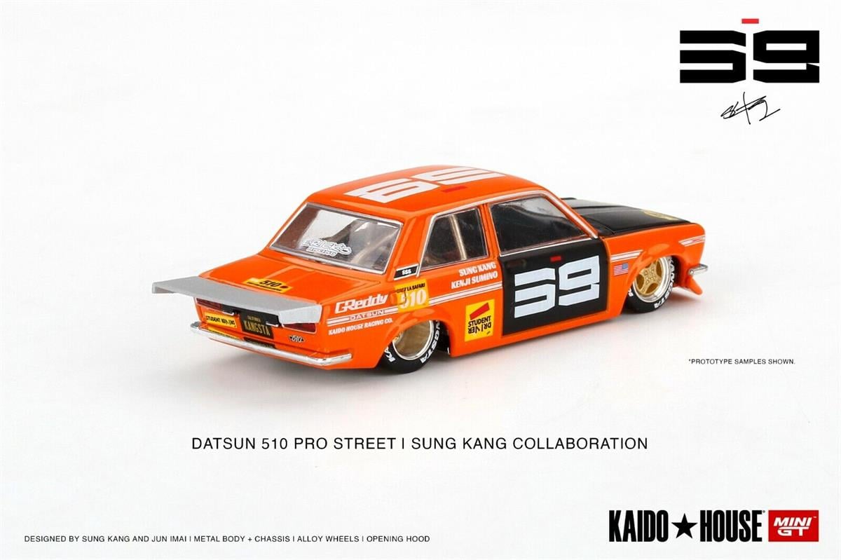 Mini GT Kaido House Datsun Datsun Pro Street SK510 Orange