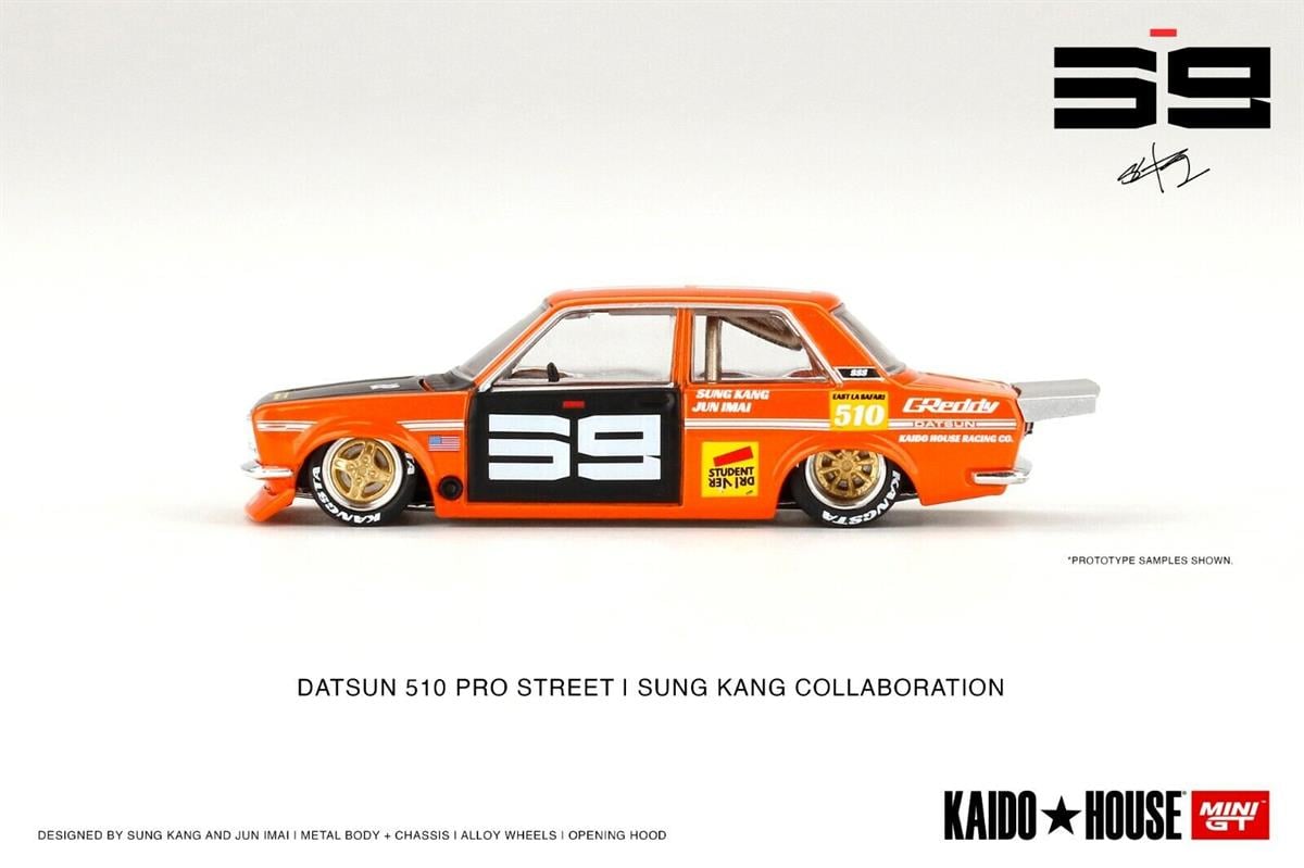 Mini GT Kaido House Datsun Datsun Pro Street SK510 Orange