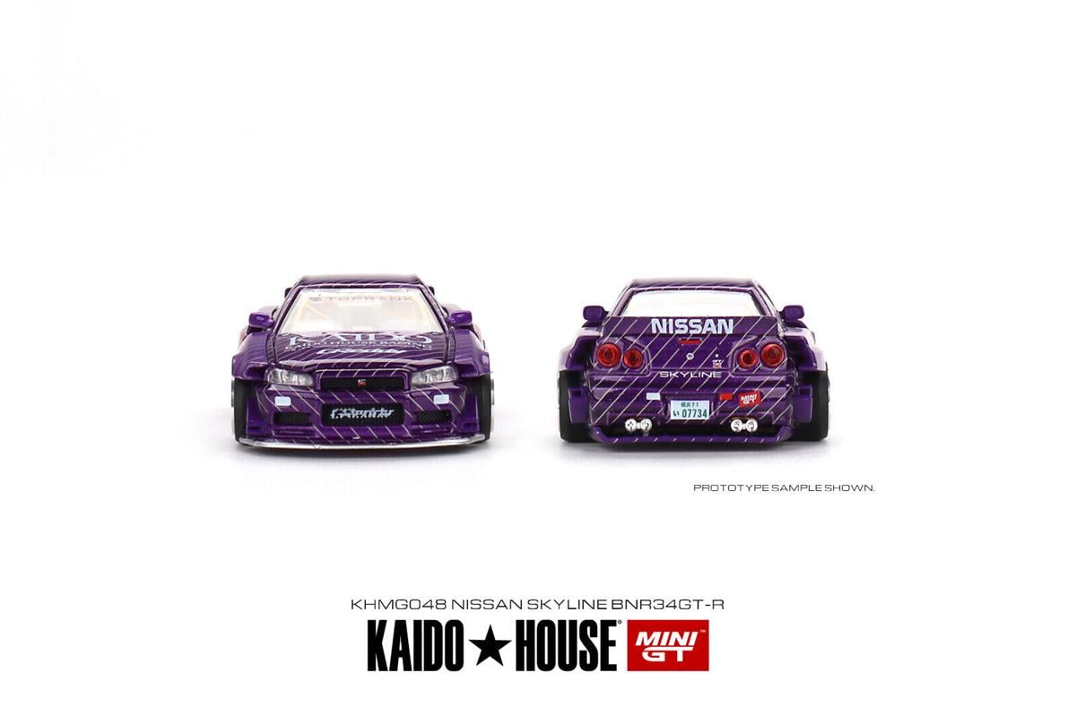 Mini GT Kaido House Nissan Skyline GT-R R34 Kaido Works V1