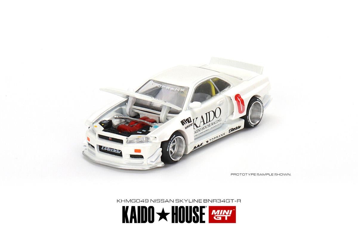 Mini GT Kaido House Nissan Skyline GT-R R34 Kaido Works V2