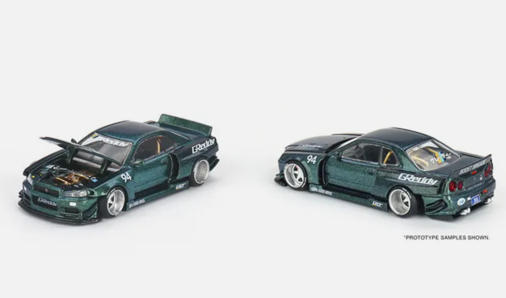 Mini GT Kaido House Nissan Skyline GT-R R34 Kaido Works GReddy V1