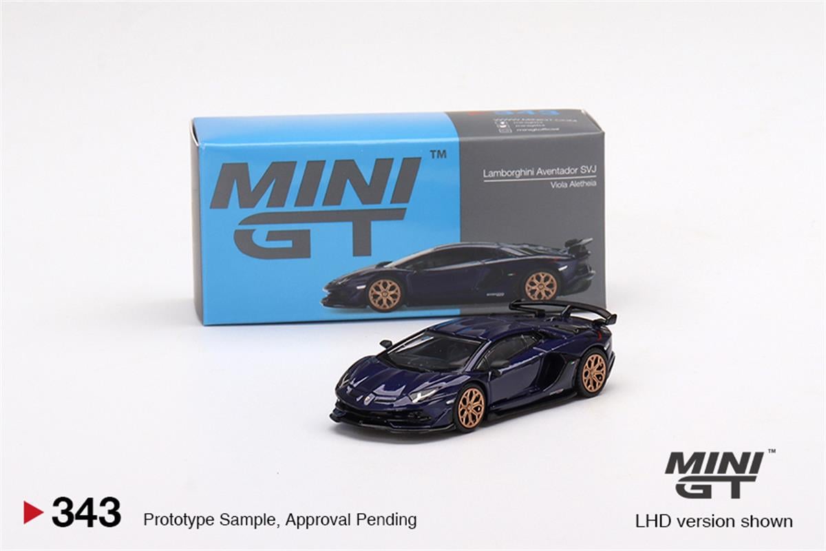Mini GT Lamborghini Aventador SVJ Viola Aletheia