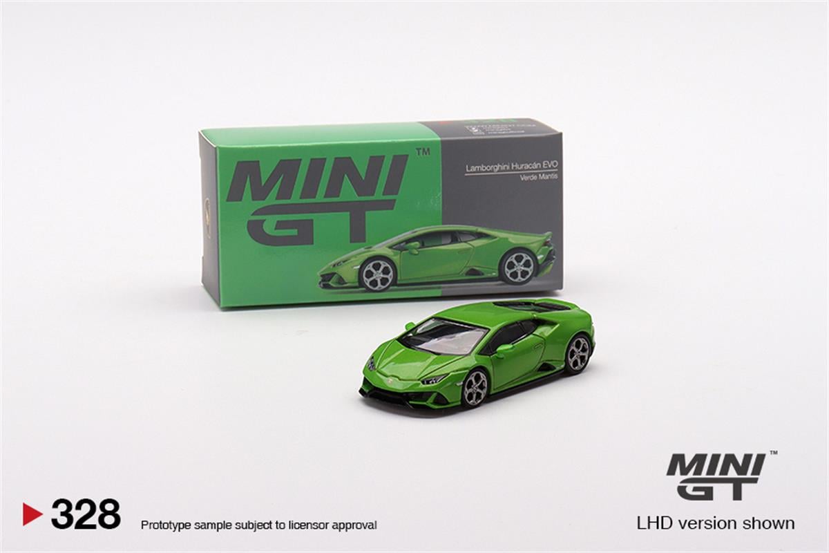 Mini GT Lamborghini Huracan Evo Verde Mantis | diecastpazar