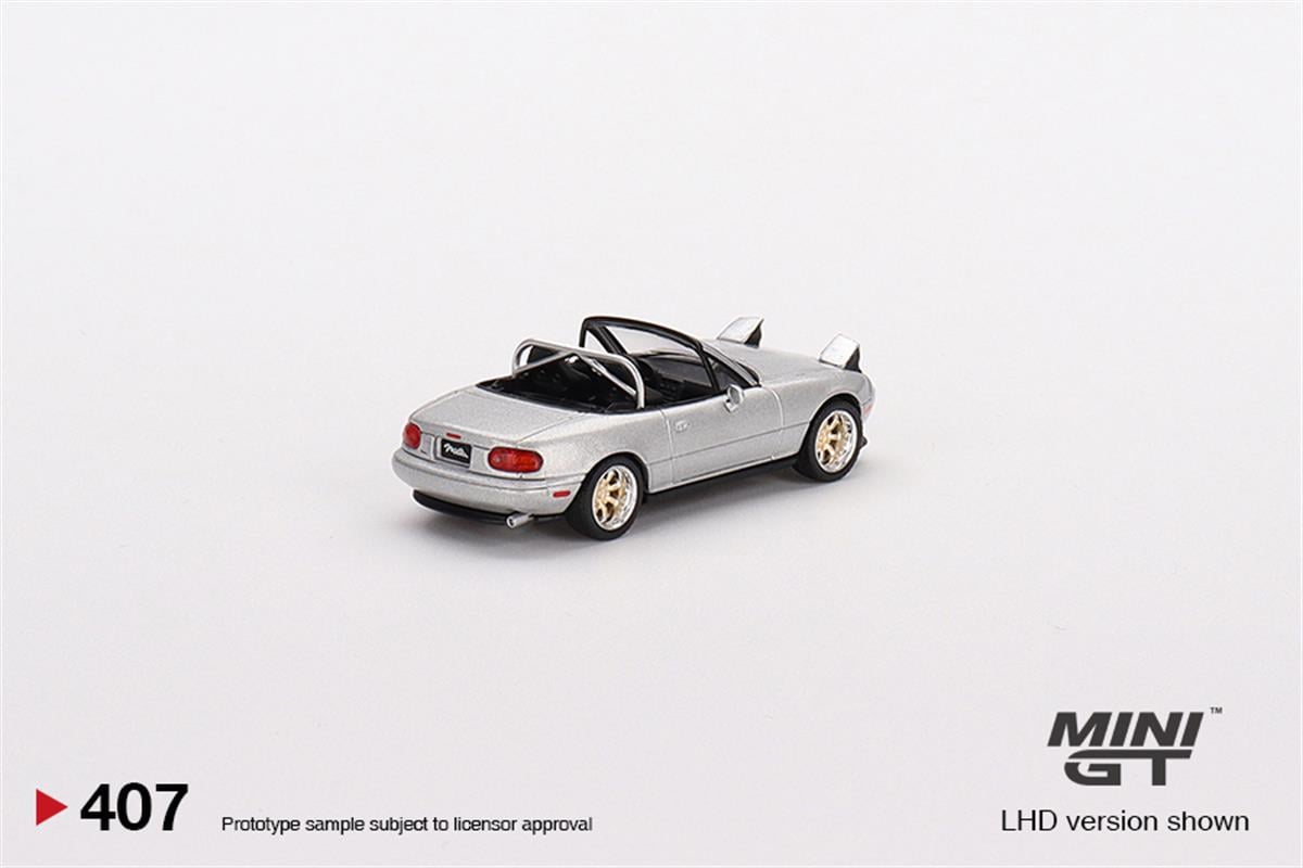 Mini GT Mazda Miata MX-5 Tuned Version Silver Stone Metalic