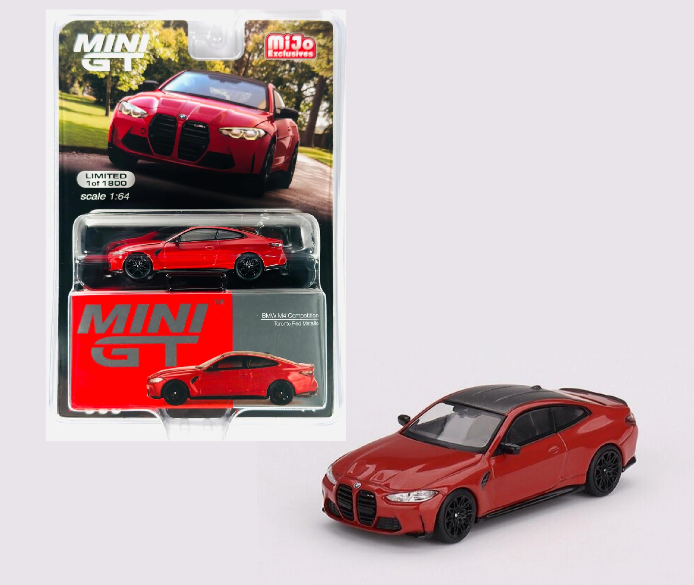Mini GT Mijo Bmw M4 Competition Toronto Red Metallic Lhd