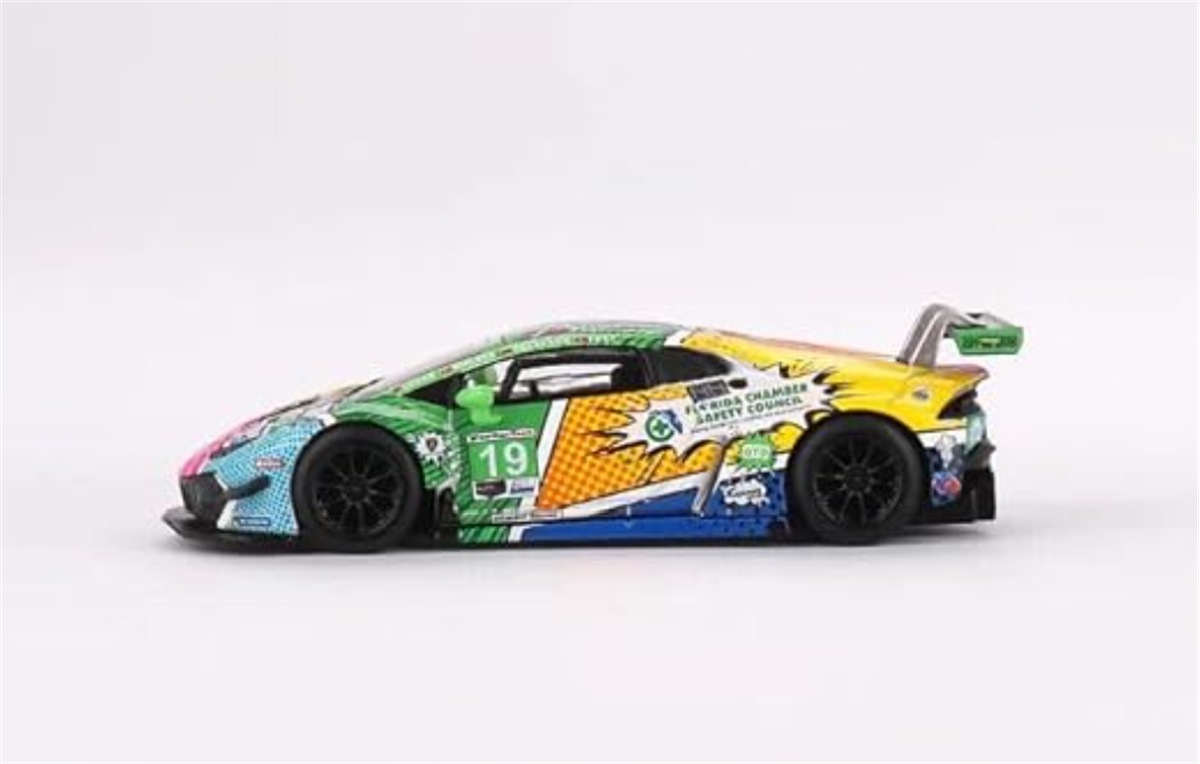 Mini GT Mijo Lamborghini Huracan GT3 Evo #19 Gear Racing 2020 IMSA Daytona 24 Hrs Lhd