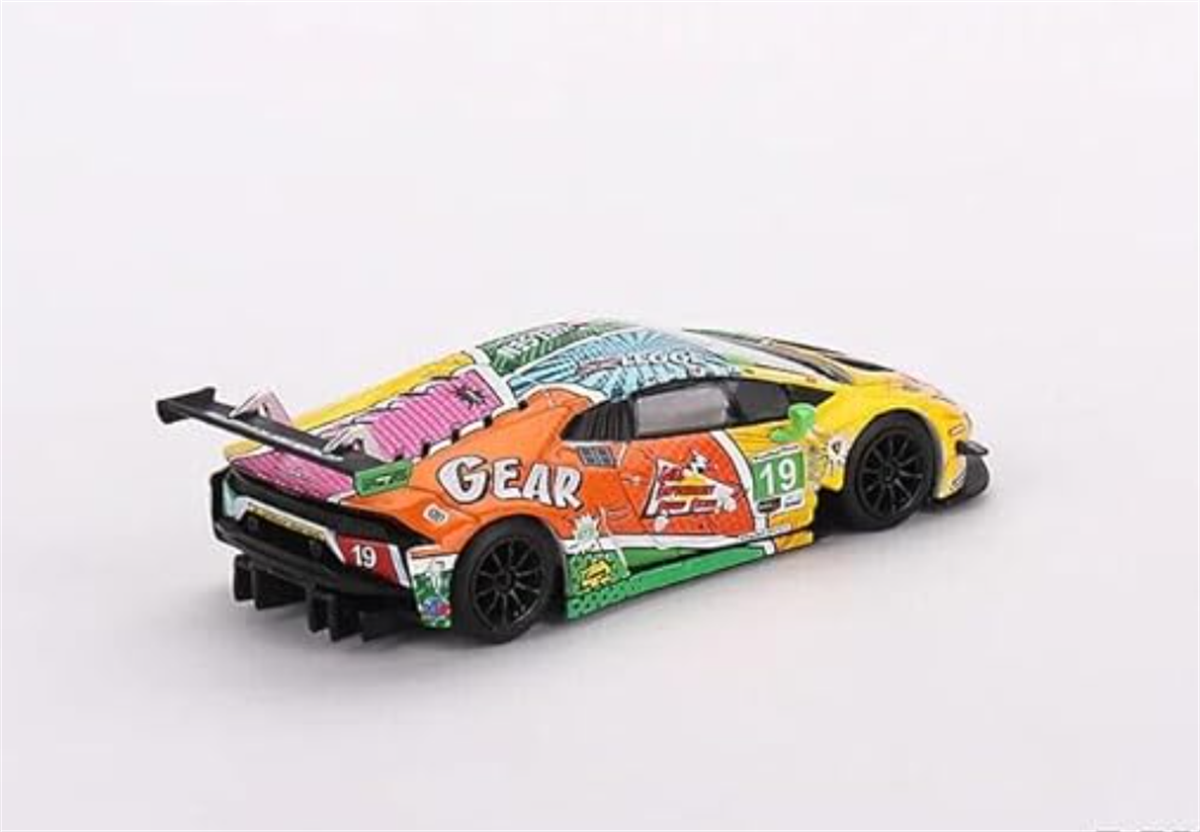 Mini GT Mijo Lamborghini Huracan GT3 Evo #19 Gear Racing 2020 IMSA Daytona 24 Hrs Lhd