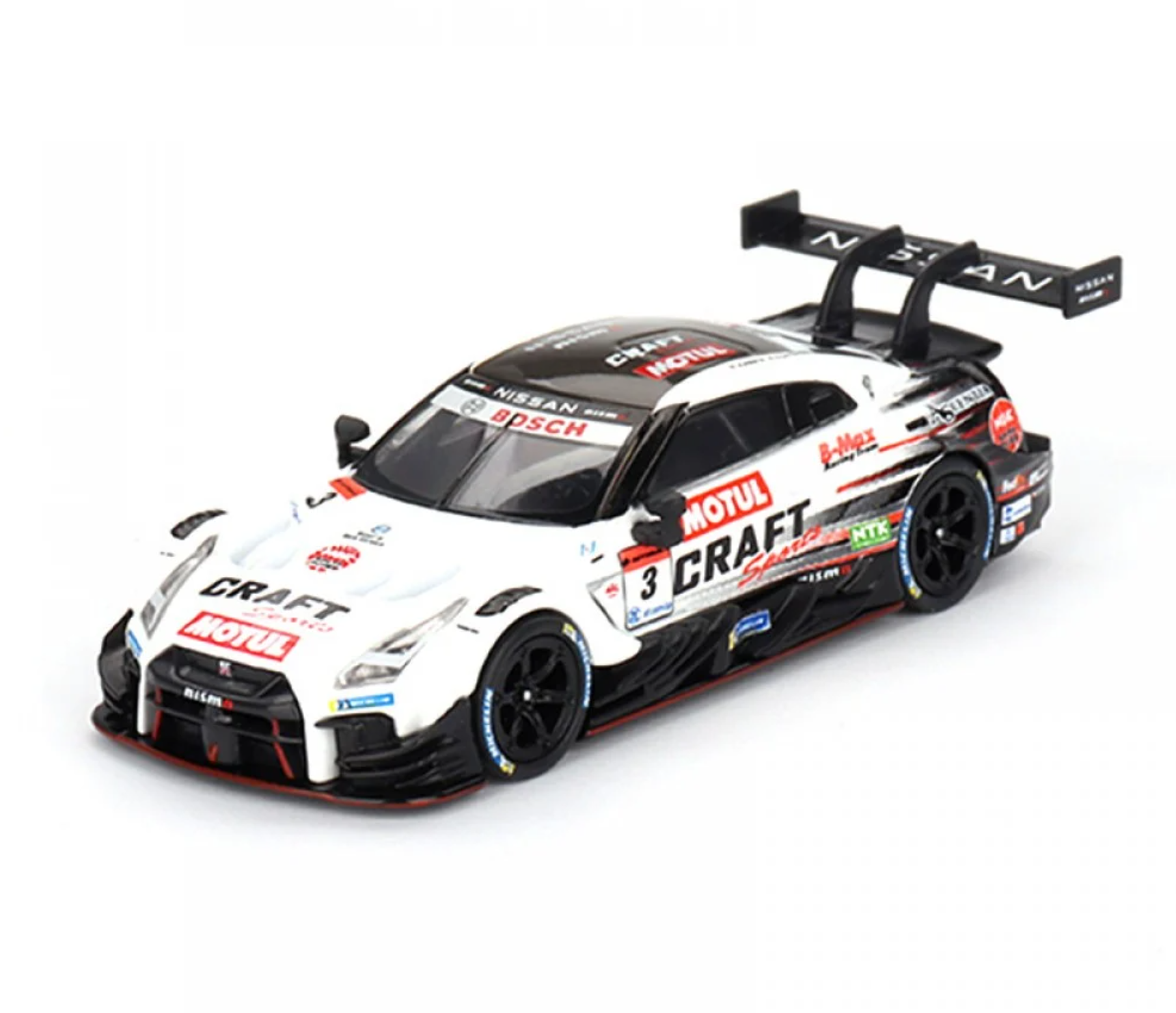 Mini GT Mijo Nissan GT-R Nismo GT500 #3 Craftsports Motul GT-R NDDP Racing with B-Max 2021 Super GT Series