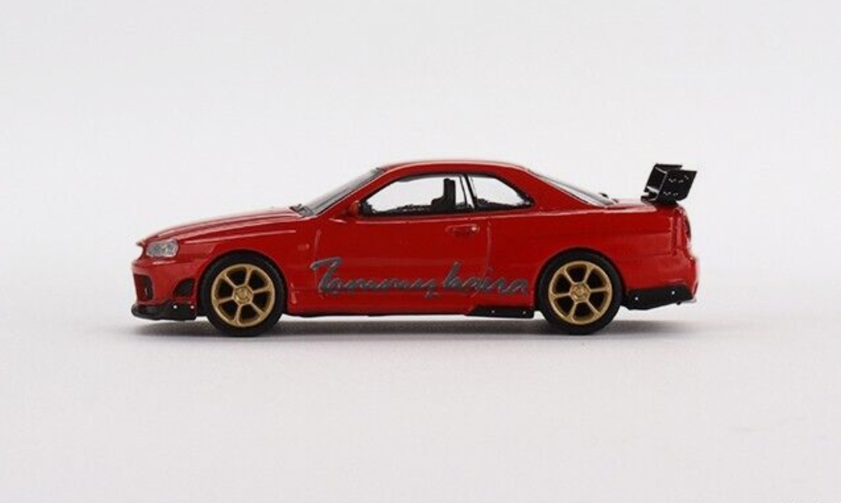 Mini GT Mijo Nissan Skyline GT-R R34 Tommykaira R-z Red rhd