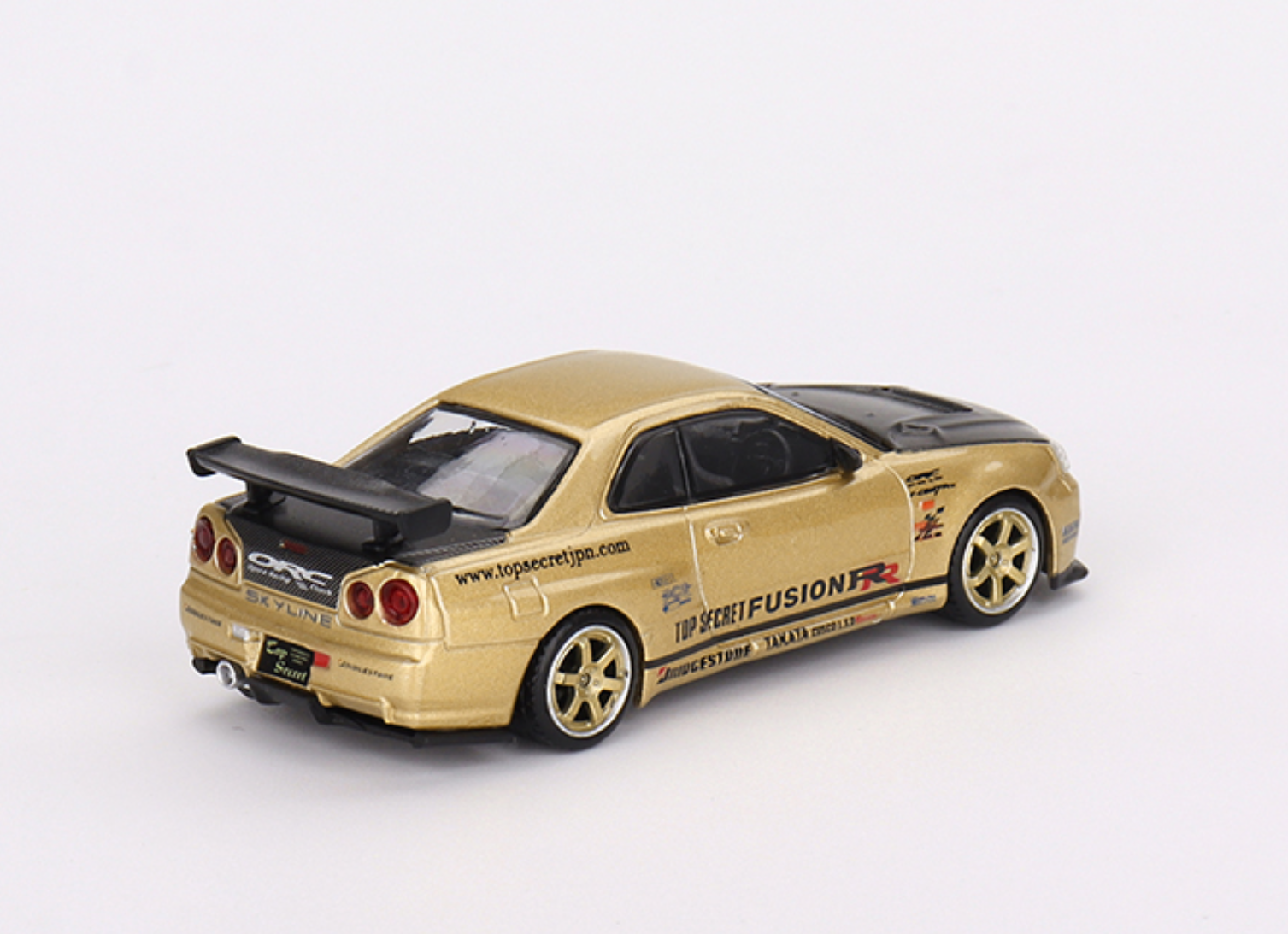 Mini GT Nissan Skyline GT-R R34 Top Secret top secret Gold Japan Exclusive