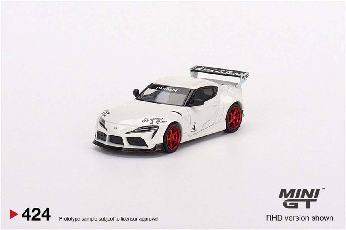 Mini GT Pandem Toyota GR Supra v1.0 Pearl White | diecastpazar
