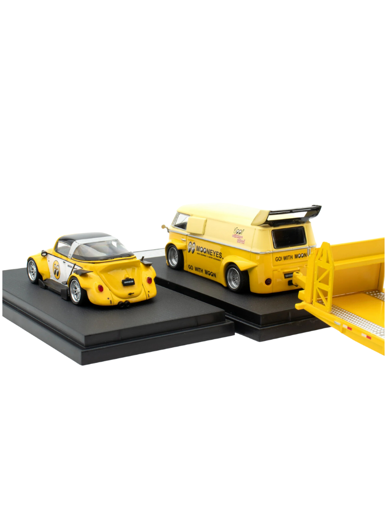 Mini Station Volkswagen Tbus Trailer + Beetle Sport Mooneyes B