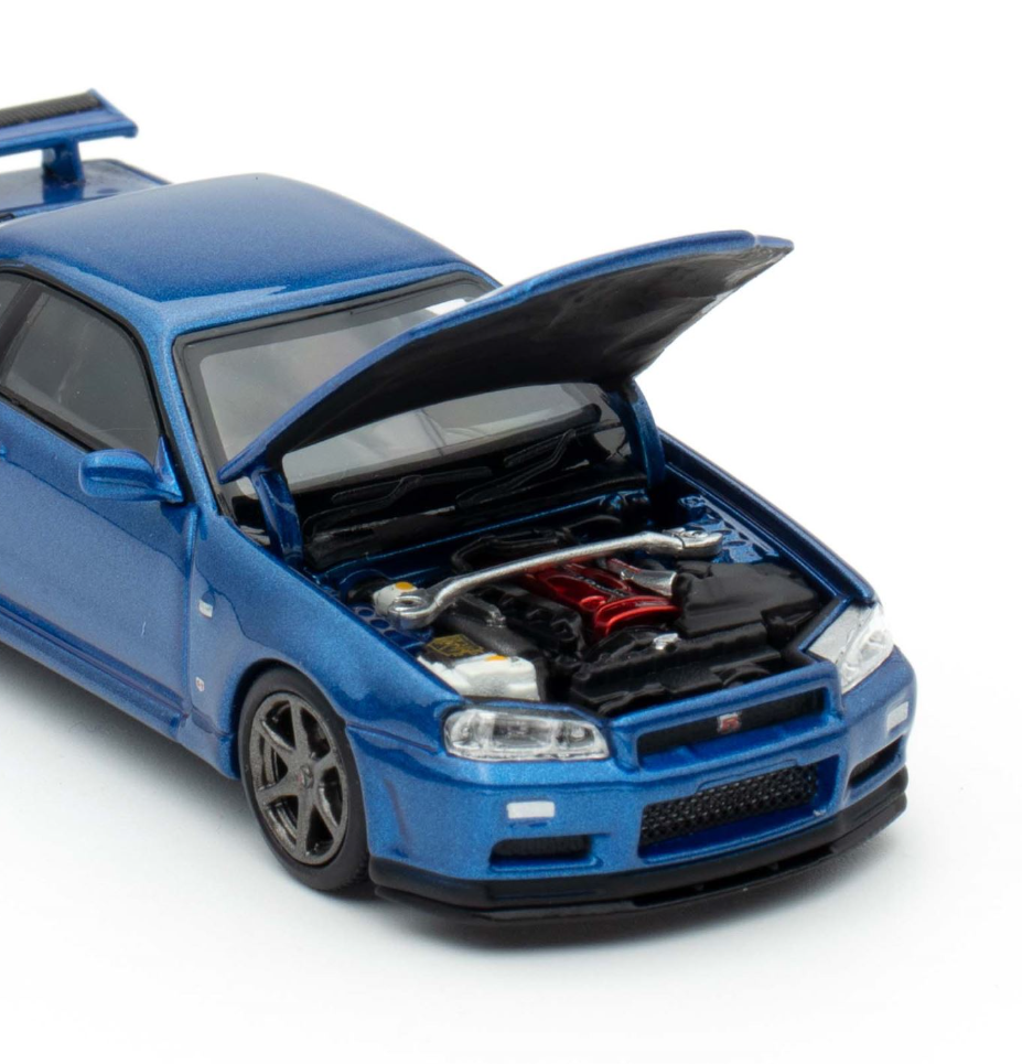 MotorHelix Nissan Skyline GT-R R34 V-Spec II Bayside Blue