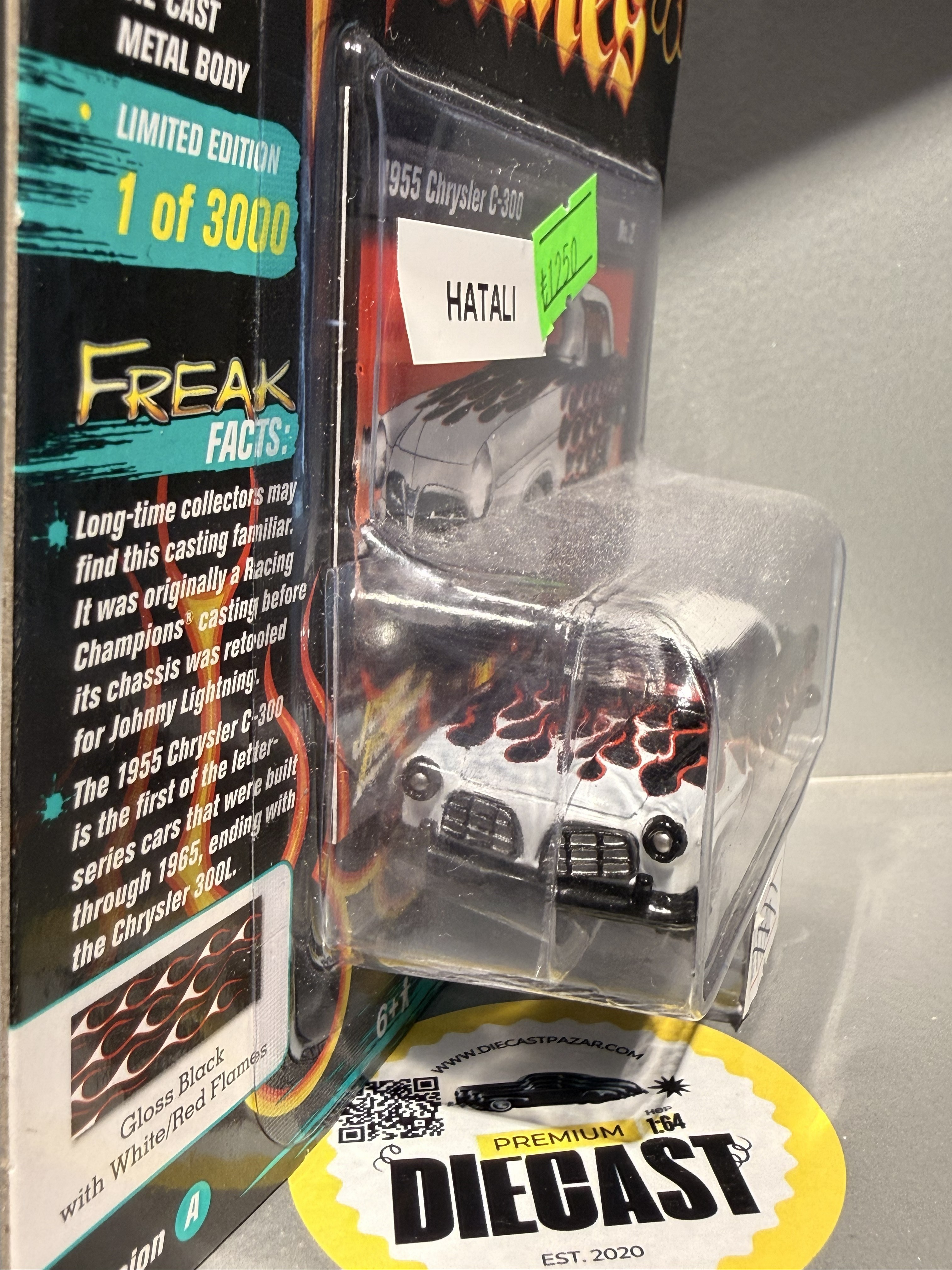 Outlet Johnny Lightning 1955 Chrysler C-300 Black w/ Flames Series