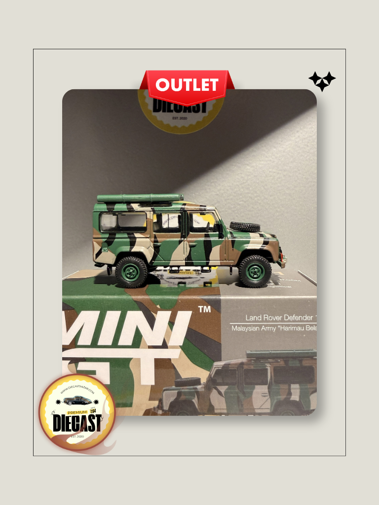 Outlet Mini GT Land Rover Defender 110 Malaysian Army #321