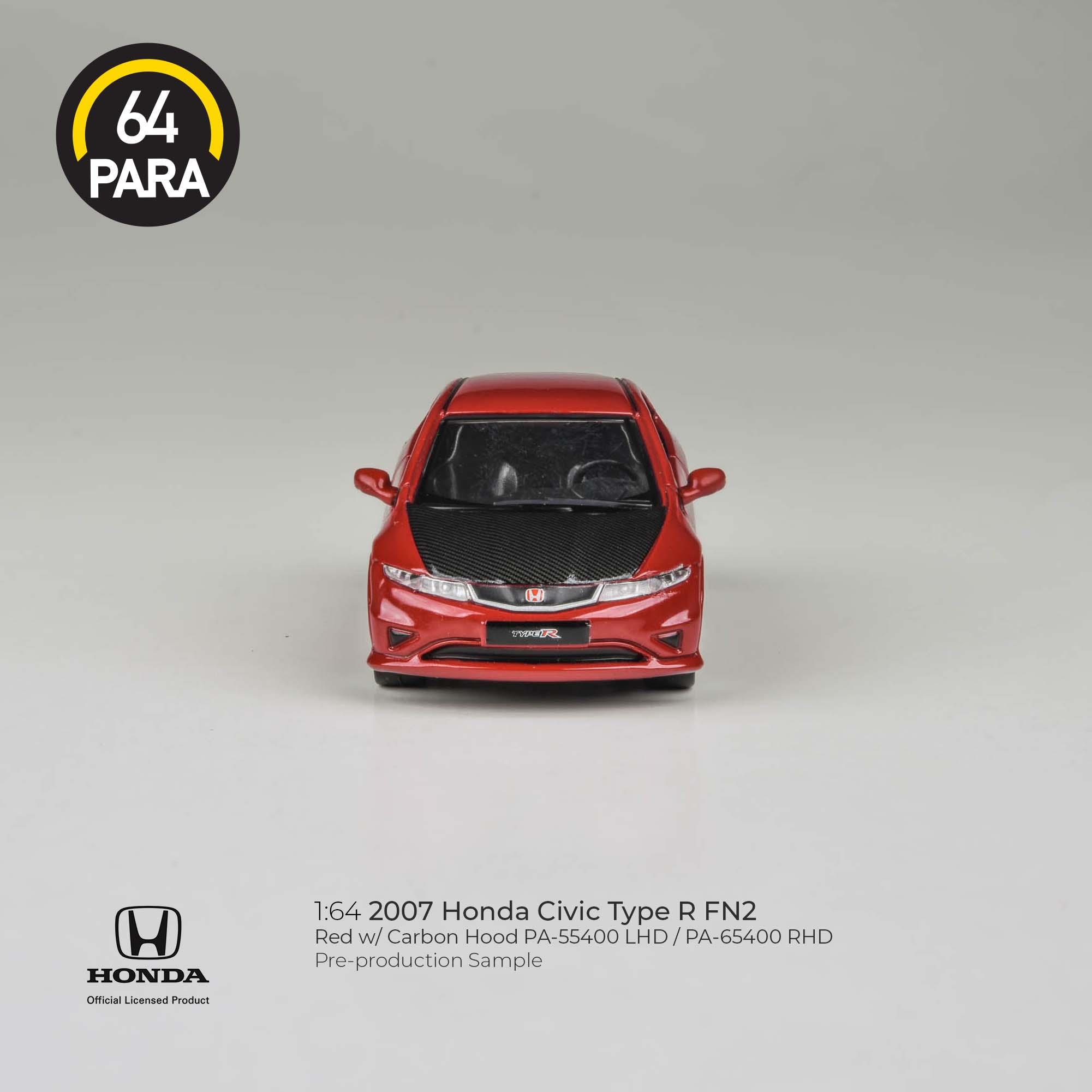 Para64 2007 Honda Civic Type R FN2 Red/carbon hood