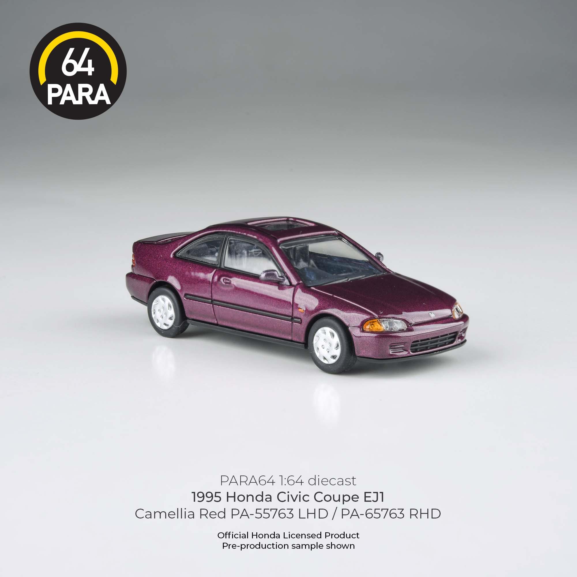 Para64 Honda Civic Coupe Ej1 1995 Camelia red