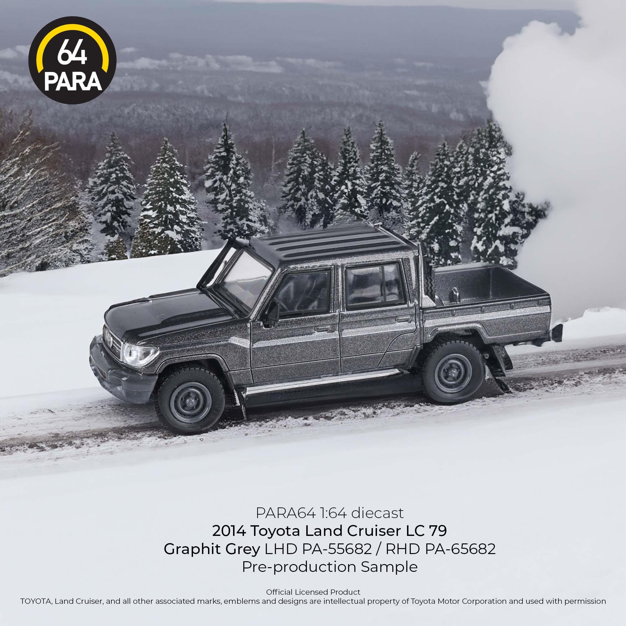 Para64 Toyota 2014 Land Cruiser Double Cab Pickup LC79 graphite Grey Rhd