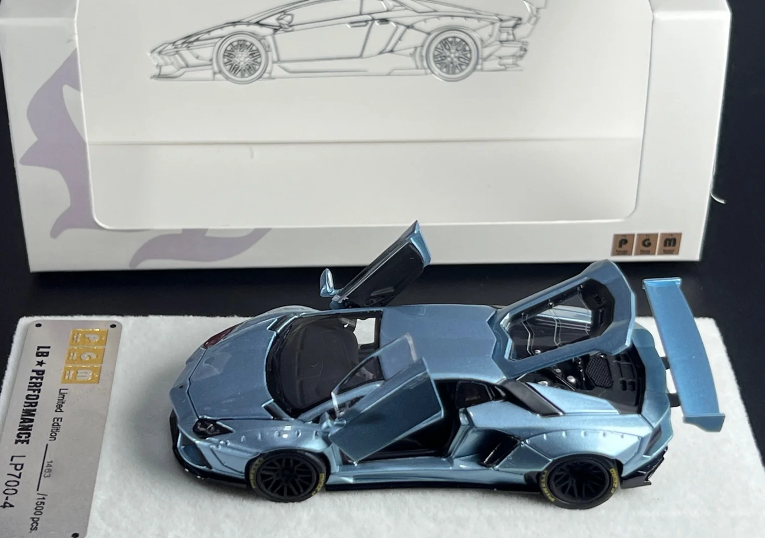 PGM Lamborghini Aventador Ice Blue