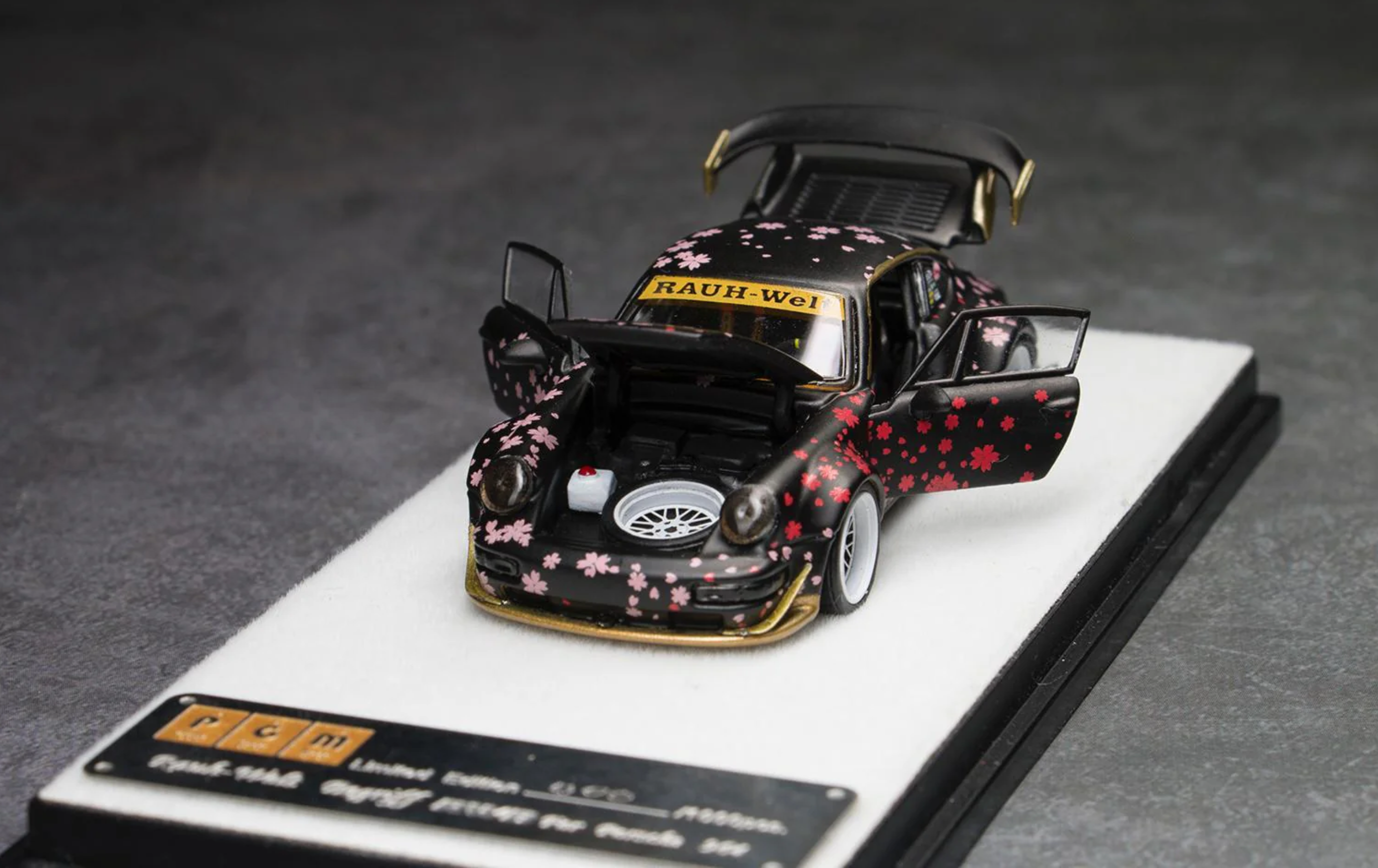 PGM Porsche RWB Black Sakura Square Box