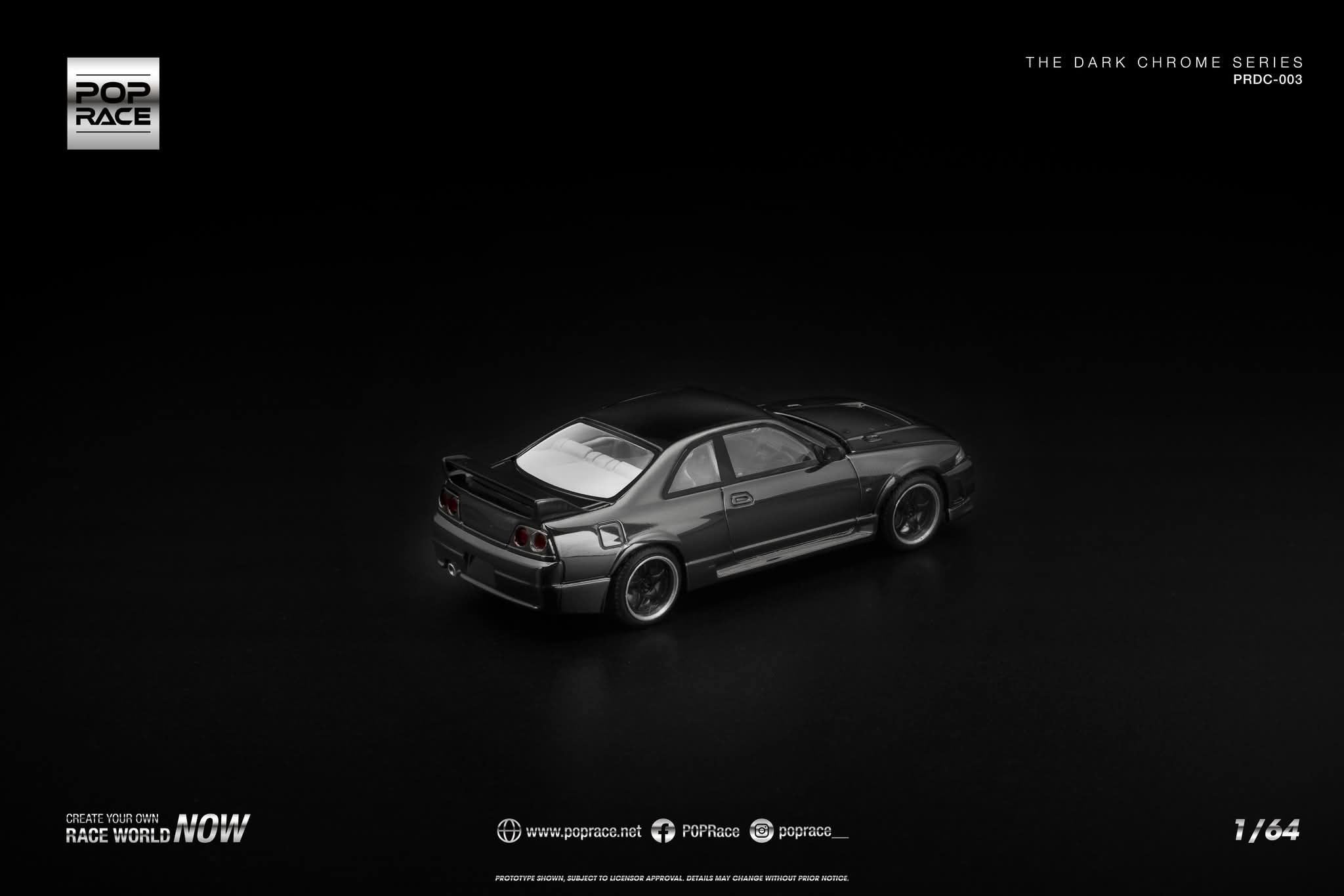 Pop Race Dark Chrome Series Nissan Skyline R33 400R #003