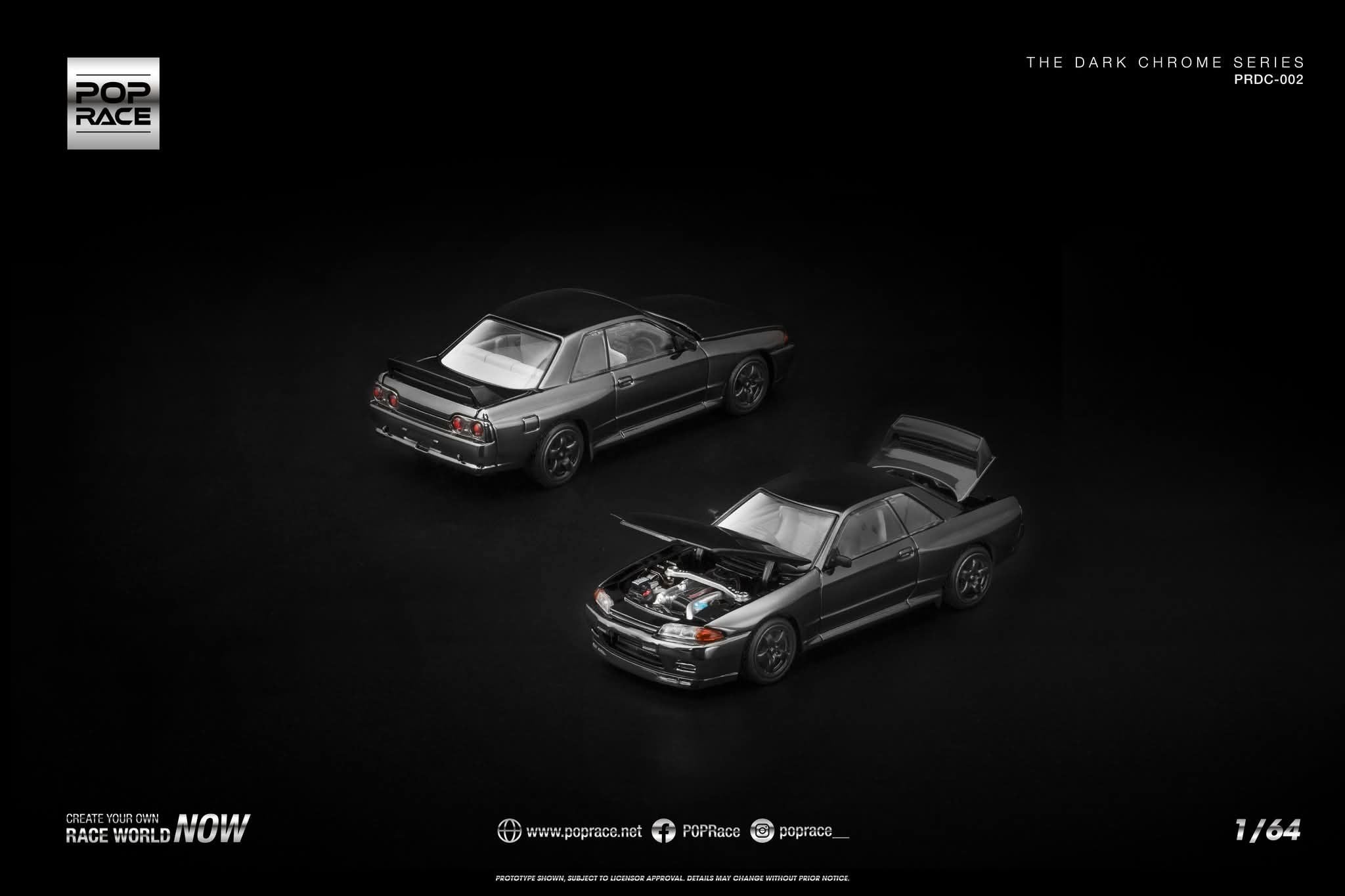 Pop Race Dark Chrome Series Nissan Skyline R32 #002