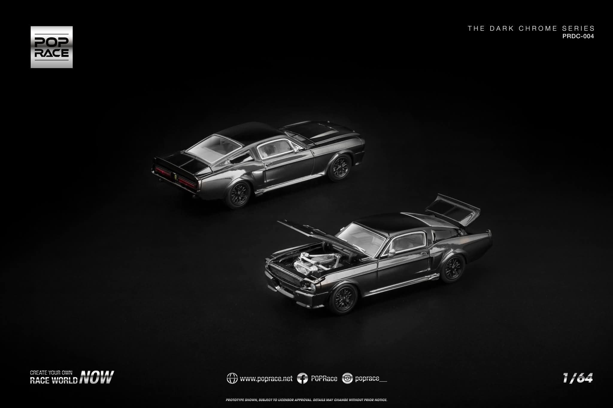 Pop Race Dark Chrome Series Shelby Mustang GT500 #004